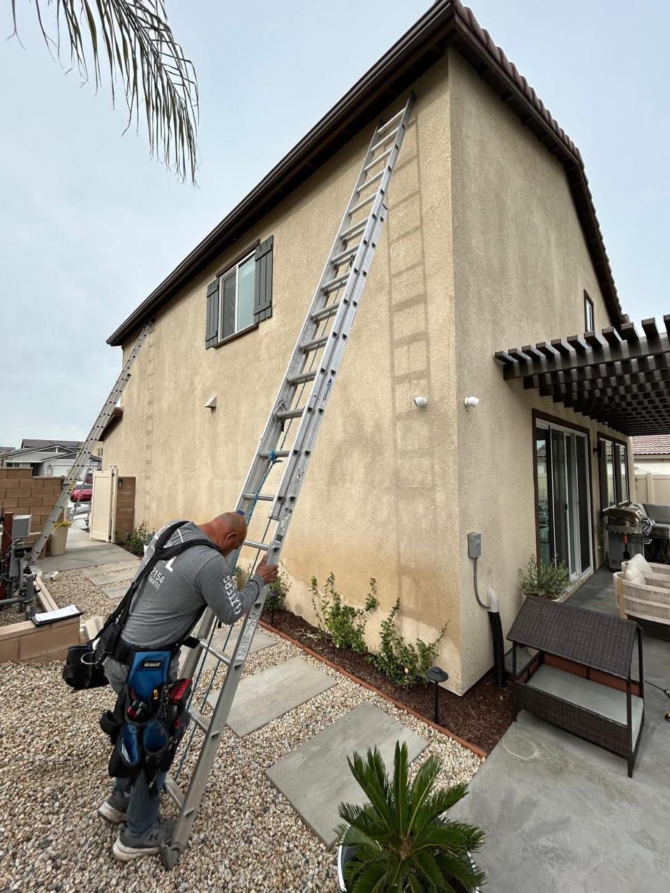 Roof repair project
