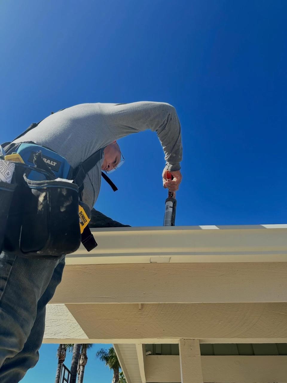 Completed gutter system